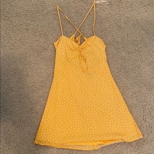 Yellow polka dot forever 21 dress